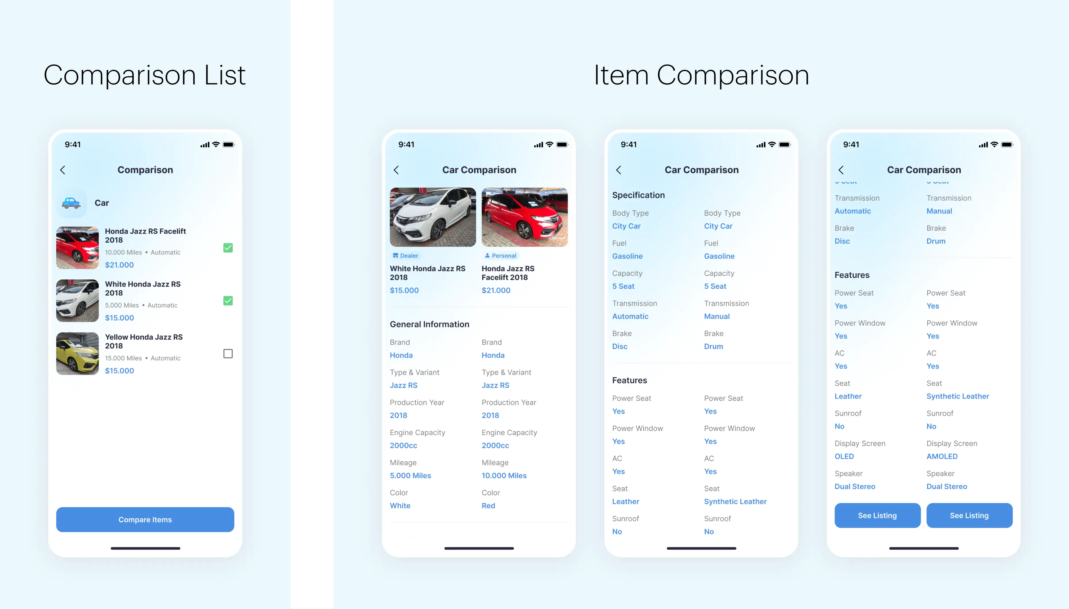 Comparison Desktop